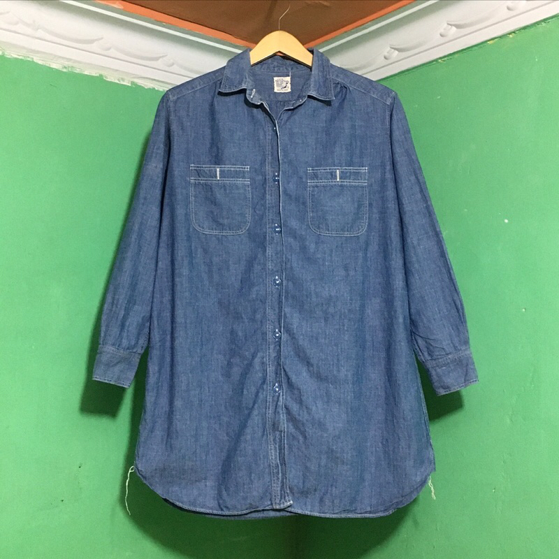OrSlow Chambray Work Shirt Denim