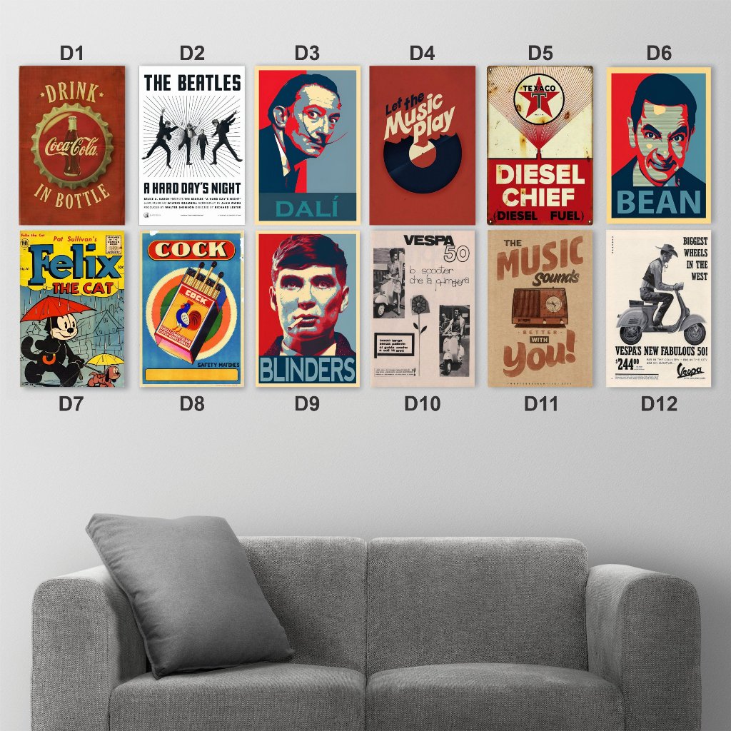 POSTER RETRO POSTER VINTAGE POSTER AESTETIC WALLDECOR VINTAGE WALLDECOR RETRO PAJANGAN KAMAR PAJANGA