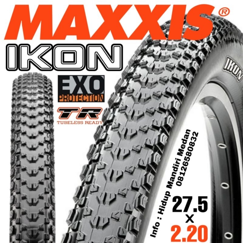Ban Luar Maxxis IKON 27.5 x 2.20 Kevlar Lipat Tubeless Ready