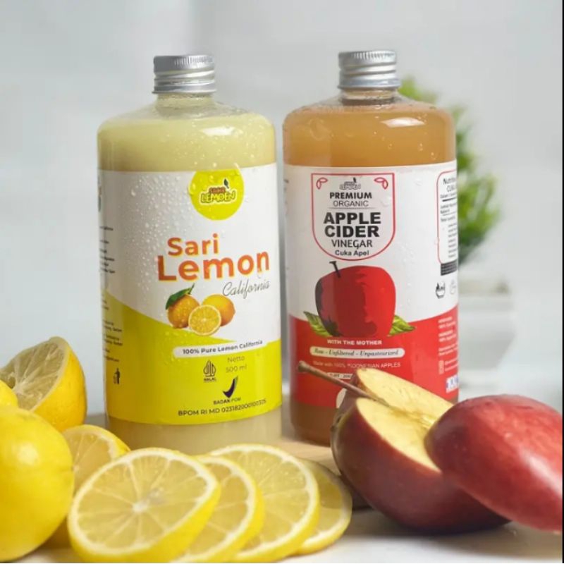 

suurr lemon 500ml cuka apel 500ml