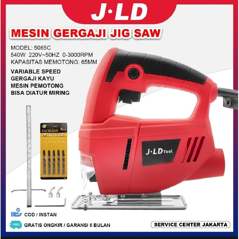 JLD Jig Saw dan Lanjue Jigsaw Kayu Jig Saw Gergaji 380W Kayu Jig Saw Gergaji 220V variable speed Ger