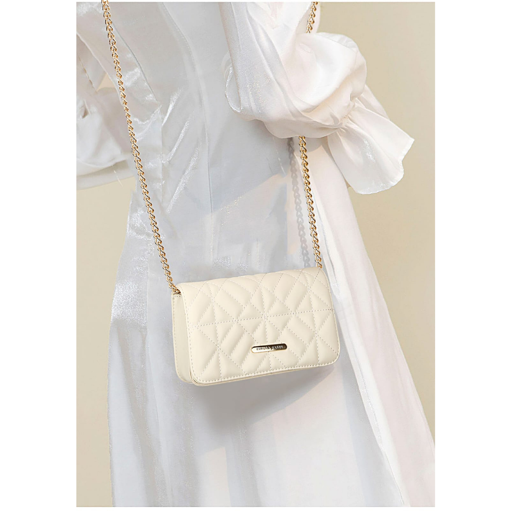 Slingbag Wanita - Tas Tali Full Rantai | Selempang Kekinian Modern Import #0001