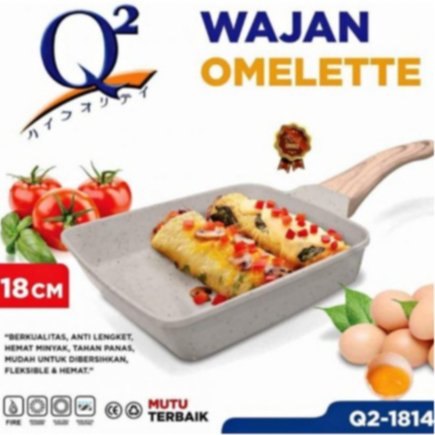 [HOME MART] Q2 1814 WAJAN OMELETTE WAJAN PRAKTIS ANTI LENGKET Q2-2407 WAJAN OMELETTE AESTHETIC