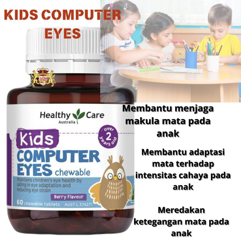 Healthy Care Kids Computer Eyes 60 Chewable Tablets