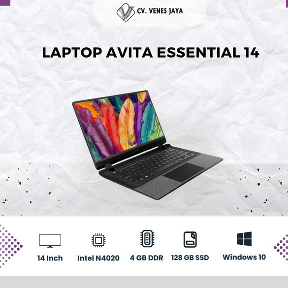 LAPTOP AVITA ESSENTIAL 14 INTEL N4020, 4GB, 128GB SSD, 14", WIN 10