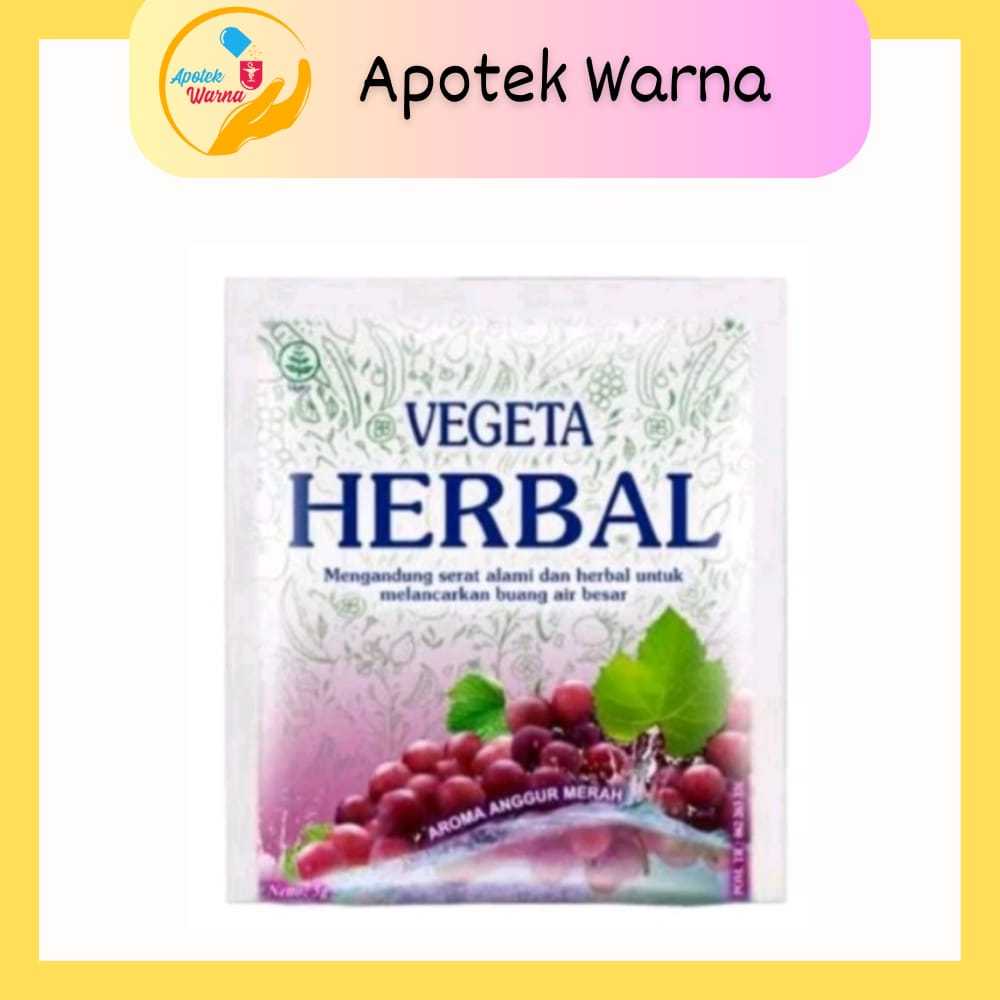 

VEGETA HERBAL RASA ANGGUR MERAH 5G UNTUK MELANCARKAN BUANG AIR BESAR