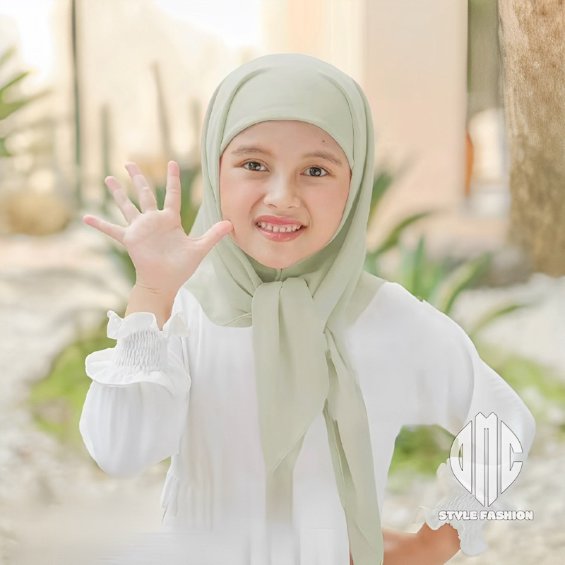 PASHMINA 2IN1 INNER Cerutty Baby Doll Premium Hijab Pashmina Anak Jilbab Pashmina Inner Anak  Pashmi