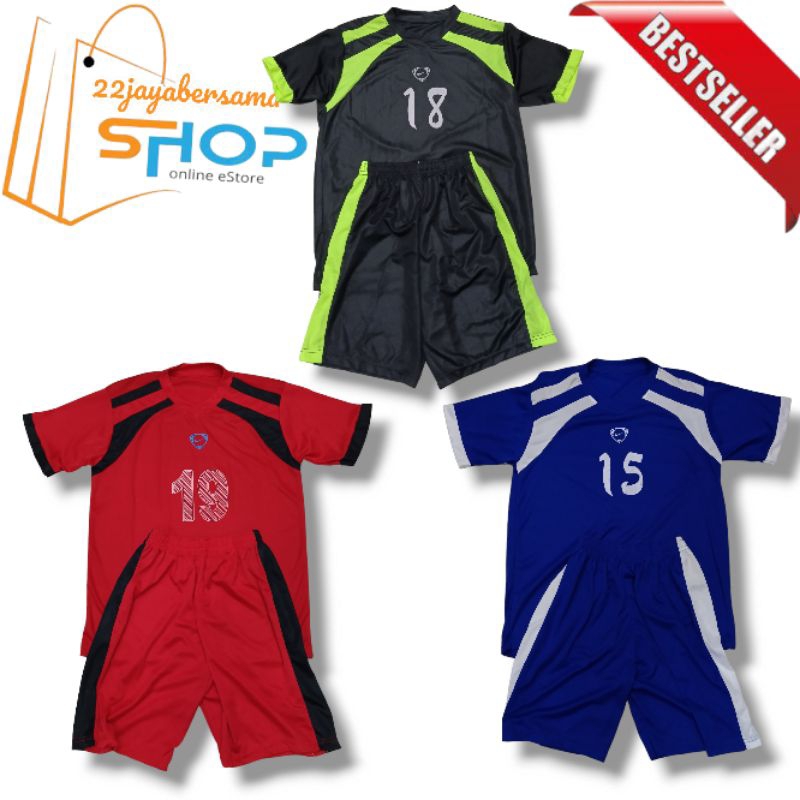 Kaos bola | baju tim bola ( isi 18pcs ) satu team