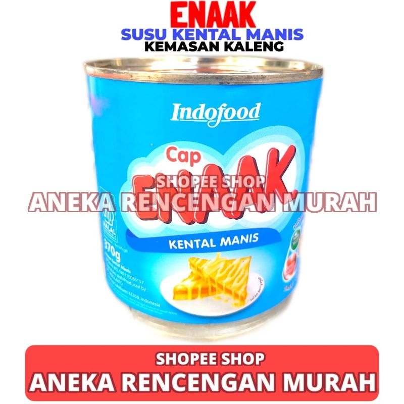 

Susu Kental Manis Kaleng Cap Enaak Vanilla 370gr