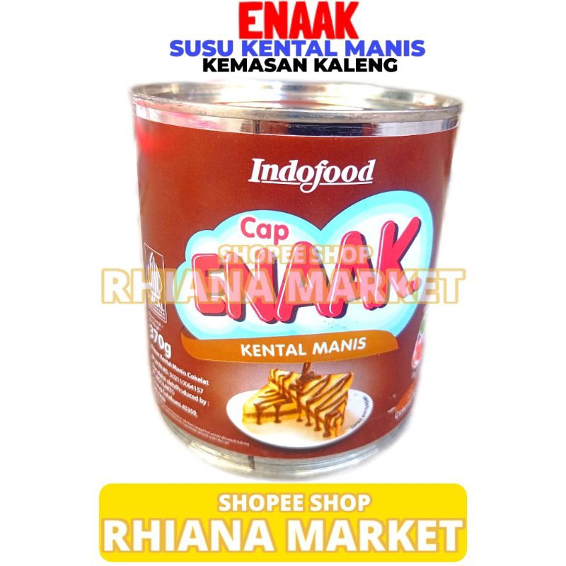 

Susu Kental Manis Kaleng Enaak Coklat 370 Gram