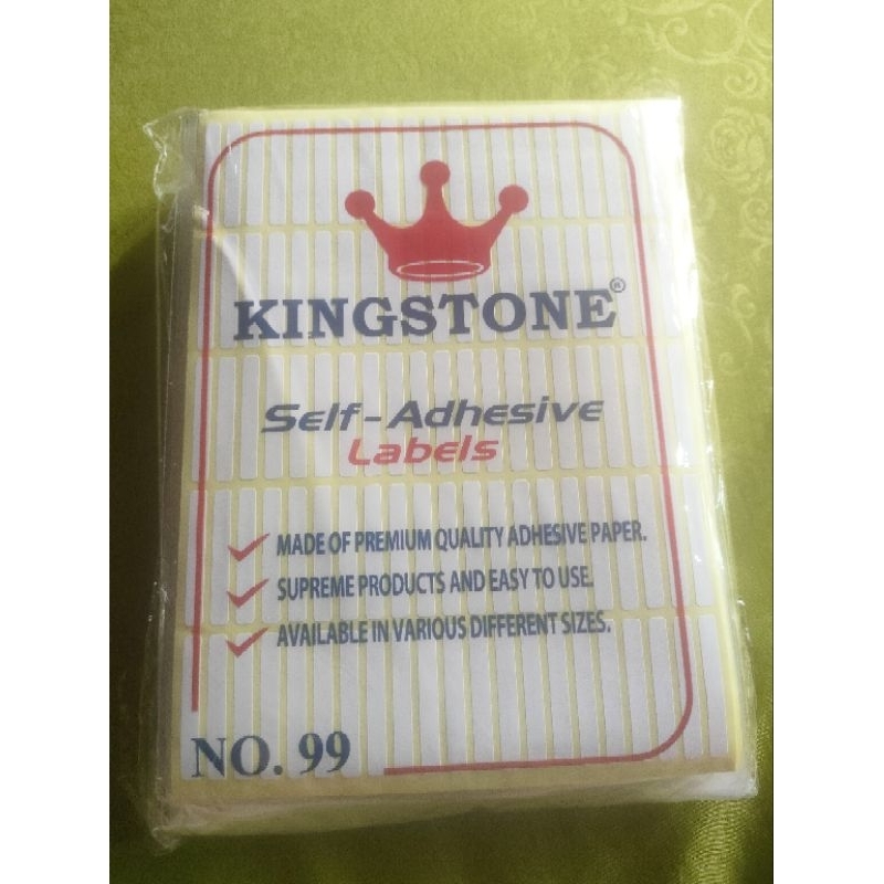 

LABEL TIPE X NO.99 KINGSTON