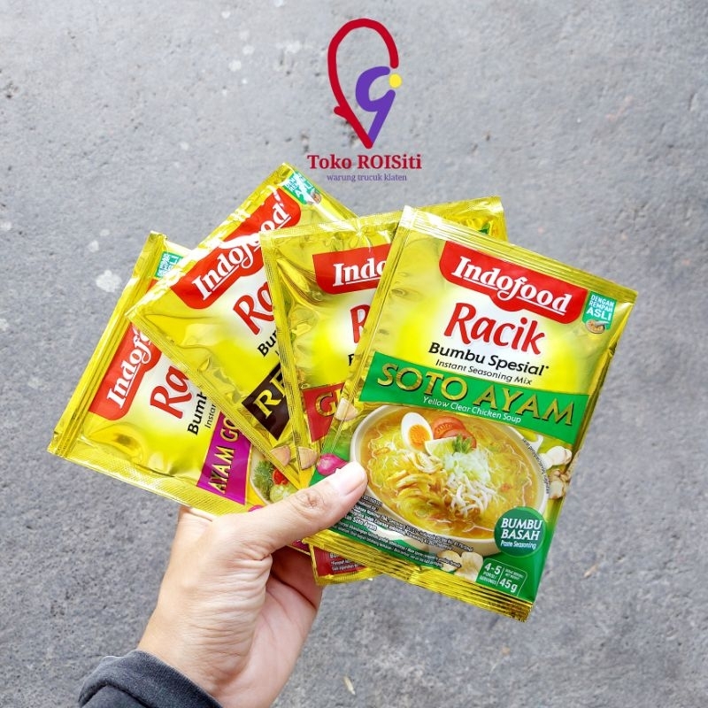 

(TRS) indofood racik rendang, ayam goreng mentega, gule daging, soto ayam