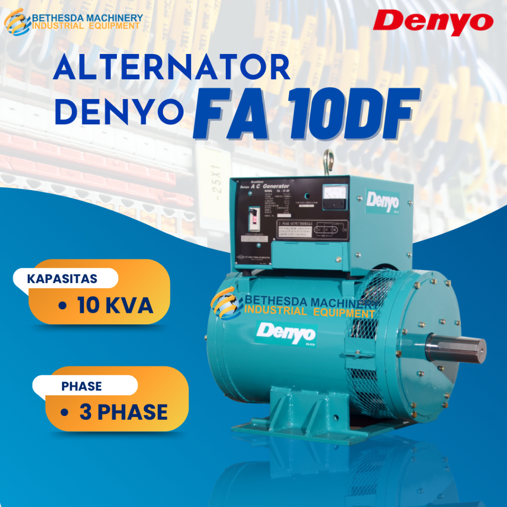 Generator / alternator Listrik Denyo FA 10DF Dinamo Genset 10Kva 3Phase