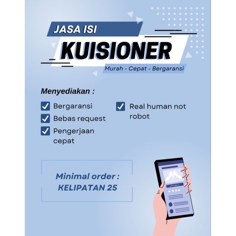 JASA ISI KUISIONER