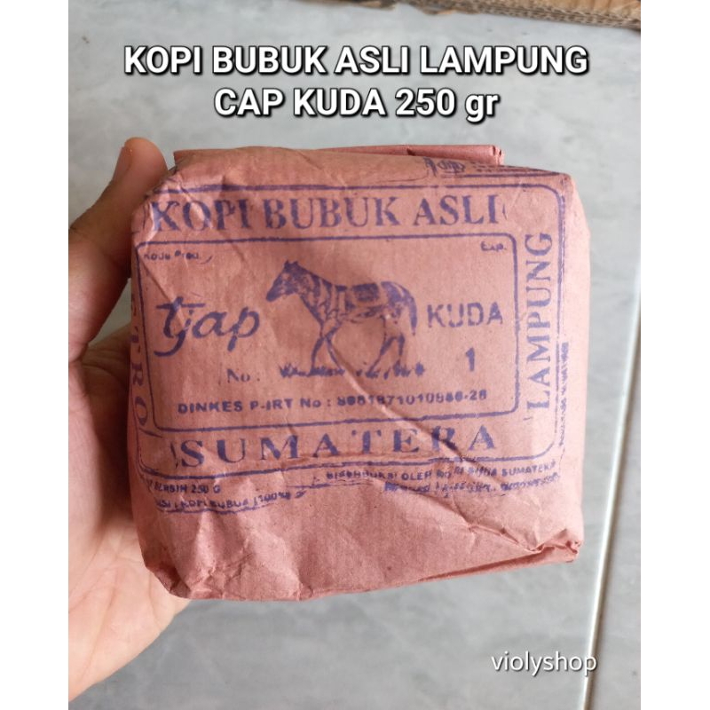 

Kopi Bubuk Cap Kuda Lampung 100% Ori 250 gr