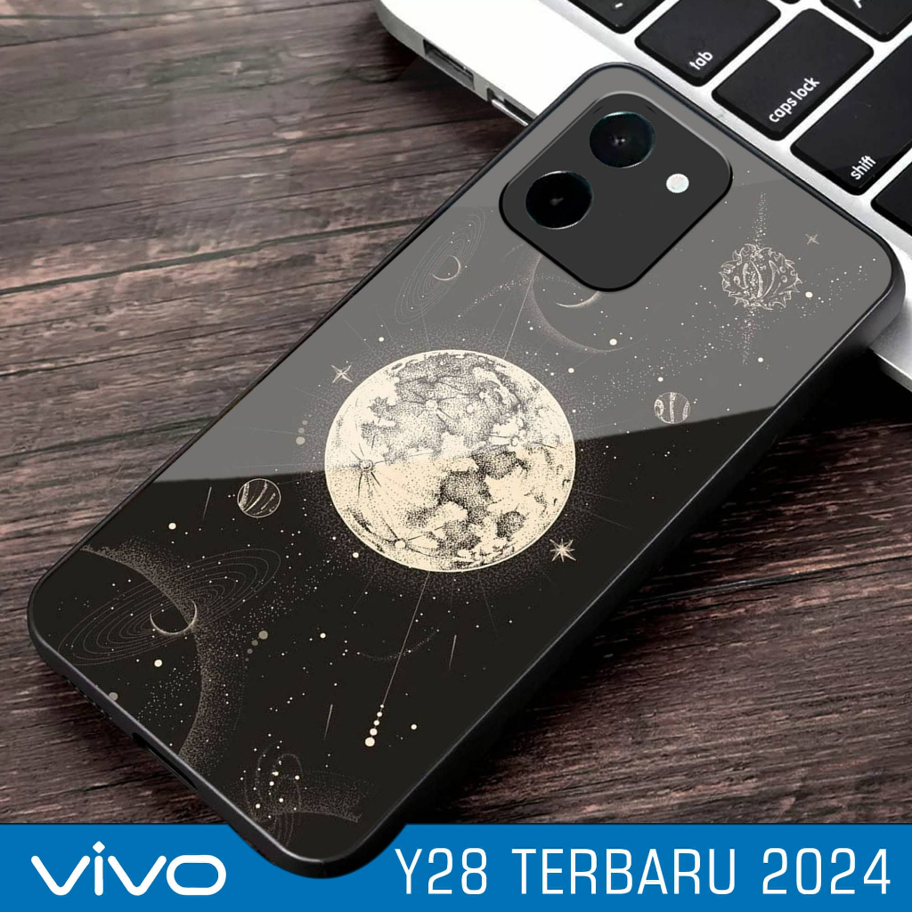 Case Kaca For Vivo Y28 - Pelindung HP Vivo Y28 - Casing Vivo Y28 - Case Handphone