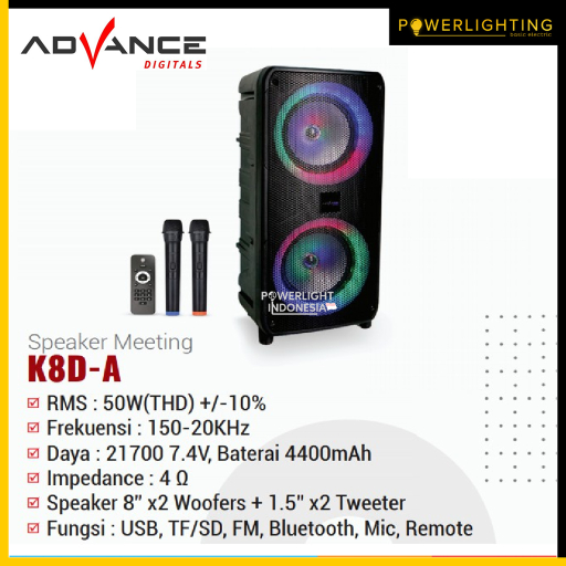 Advance K8D-A Xtra Power Sound Portable Speaker Bluetooth