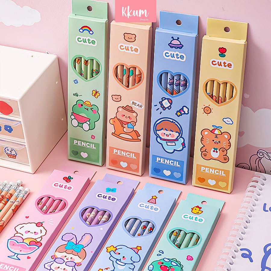 

6PCS Pensil Motif Lucu/ Pensil Anak Sekolah