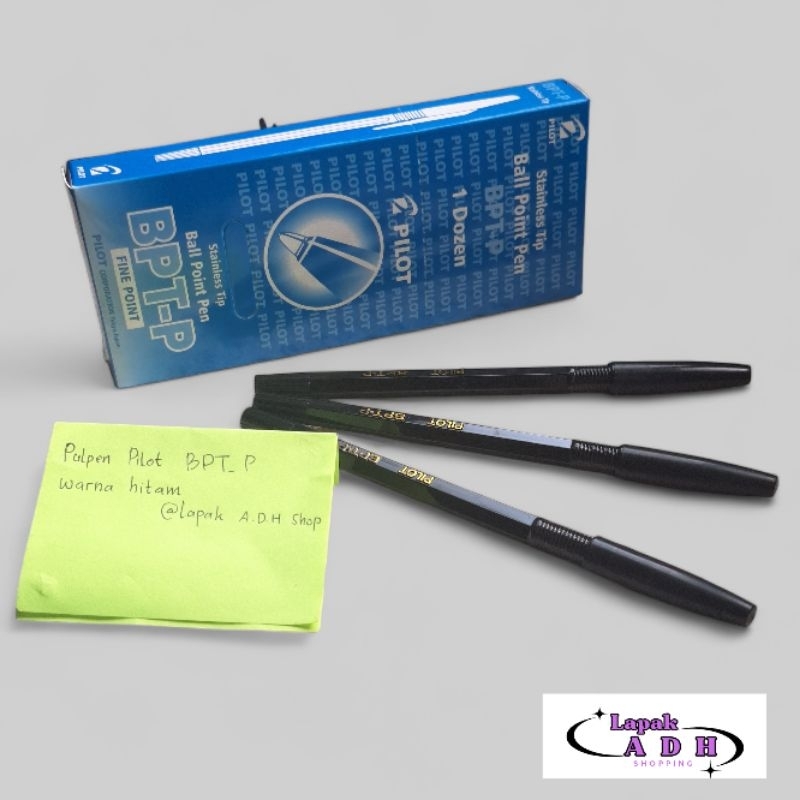 

(Per Kotak isi 12pcs) Pulpen Pilot BPT-P / Pen Pilot BPT-P Warna Hitam