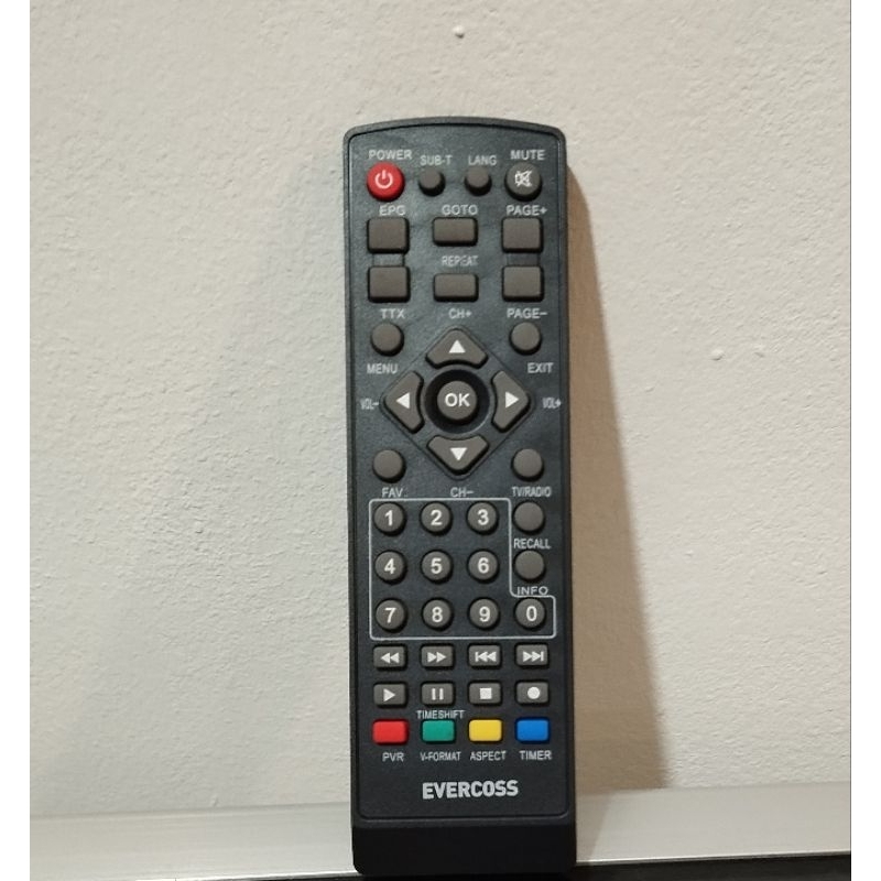 REMOT SET TOP BOX DVB-T2 EVERCOSS