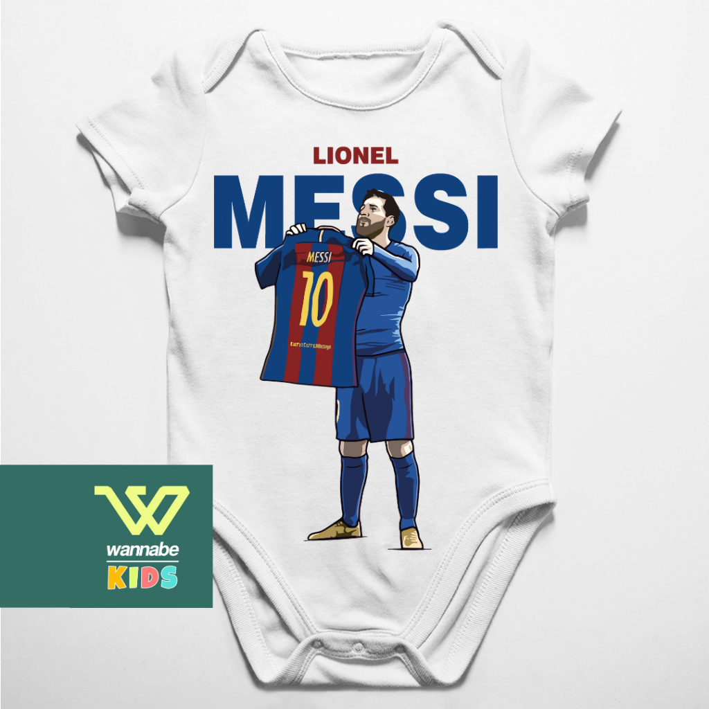 JUMPER BAYI BOLA BARCA MESSI LEGEND JUMPER LUCU BAJU BAYI PAKAIAN BAYI