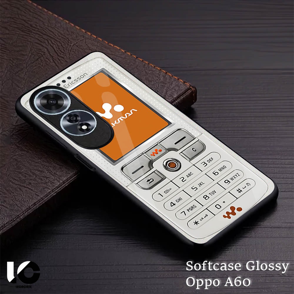 LR38 Softcase Glossy Oppo A60 Case Casing Kesing Silikon Silicon Pelindung Hp Leca Case Kilau Kaca S