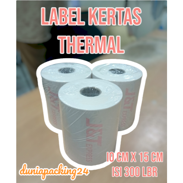 

KERTAS STICKER THERMAL LOGO JNT A6 100x150MM STICKER BARCODE TERMURAH