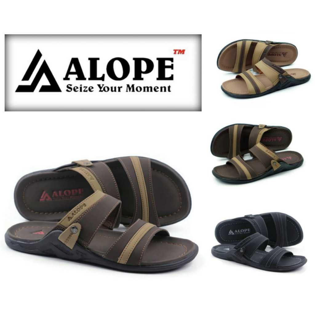 ALOPE Sandal Kulit Pria Original sandal pria sandal casual