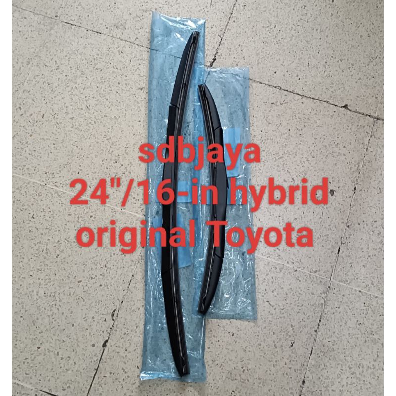 wiper Blade karet wiper kaca depan Innova zenix / Innova old model hybrid-pisang original Toyota 100