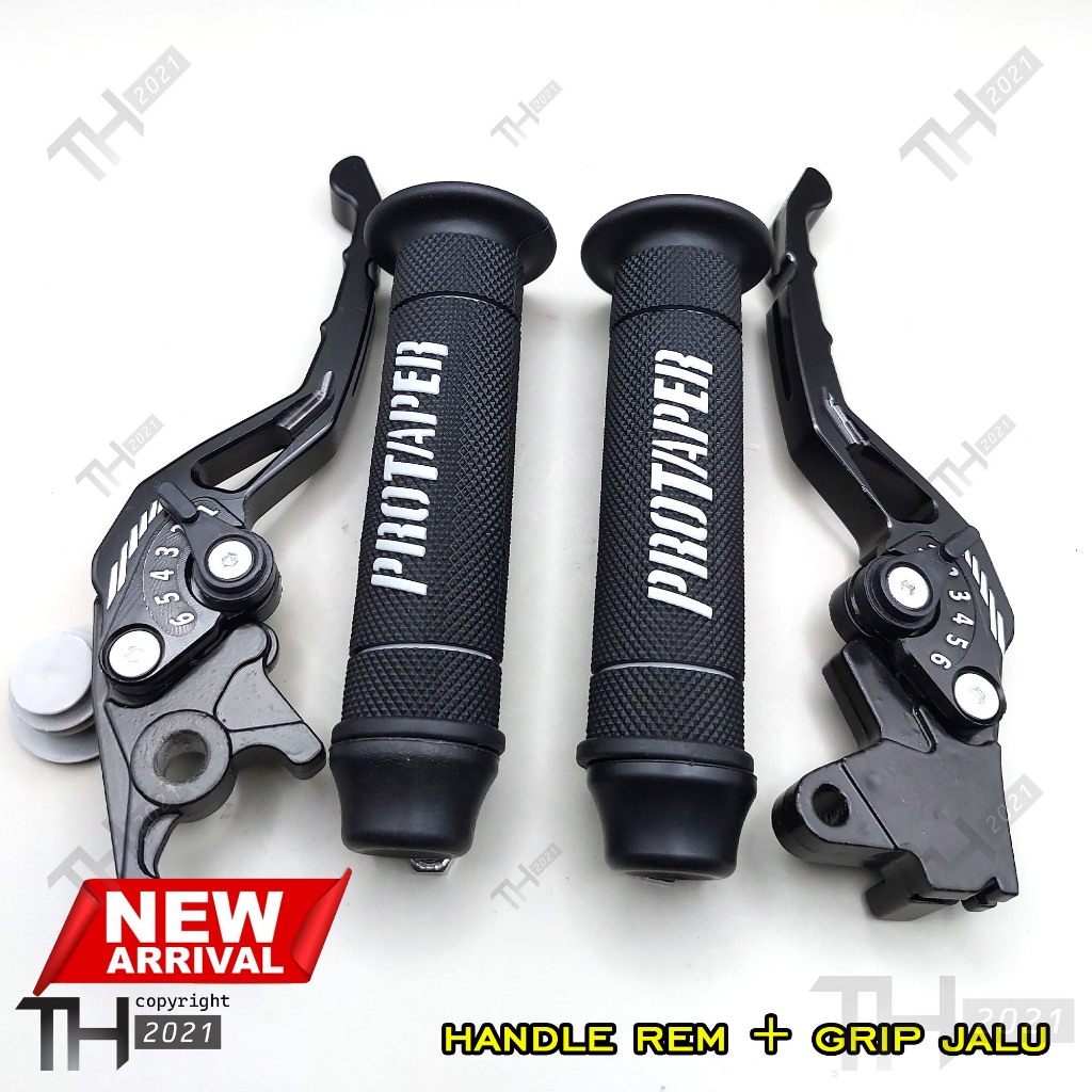 handel rem beat karbu 1 set handgrip jalu stang