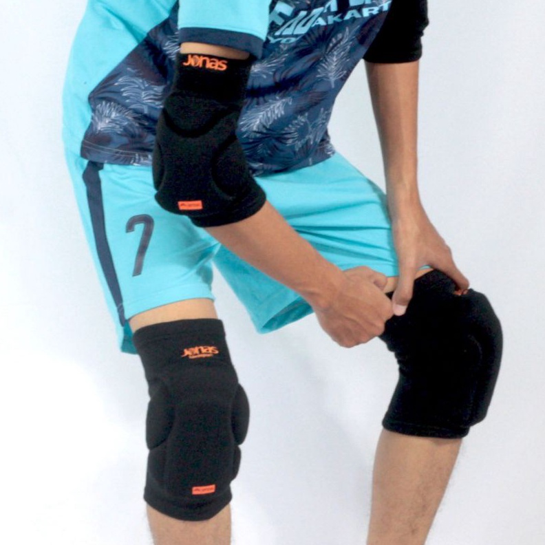 KODE E33C Kneepad Futsal Jonas V2 V3 Grande Elbowpad Jonas Pro Neo Knepad Deket Lutut Pelindung Kipe