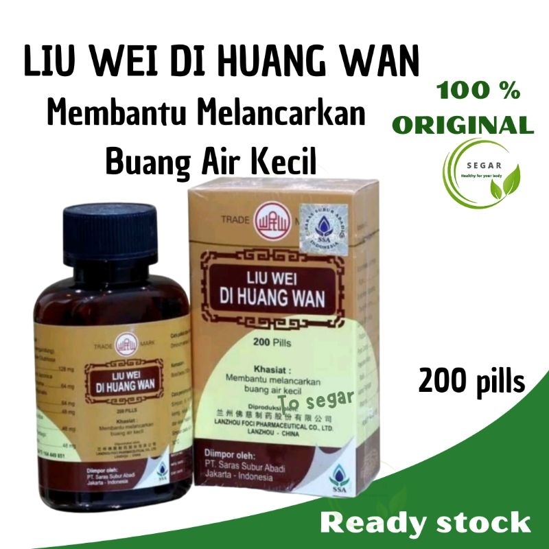 Liu Wei Di Huang Wan Original Obat Kesehatan Ginjal