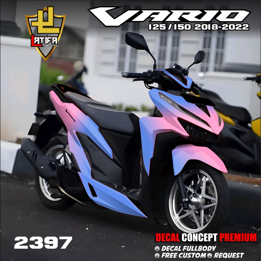 Decal Sticker Honda Vario 125 150 Fullbody 2018 2019 2020 2021 2022 - Dekal All New Vario Desain Rai