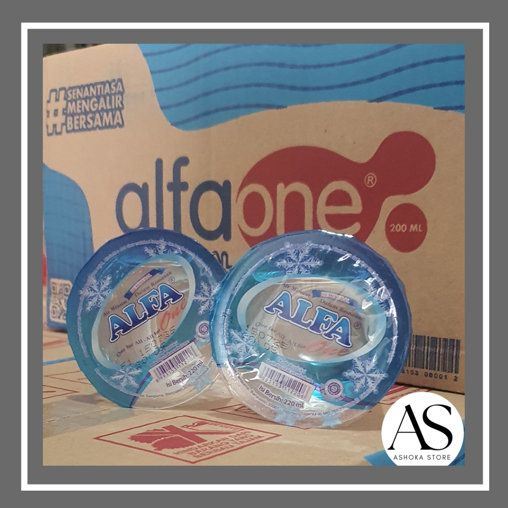 

ALFA ONE Air Mineral Cup Botol Gelas 220ml per dus