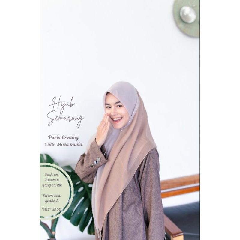 Hijab Semarang | Hijab Paris 2 Warna | Hijab Paris