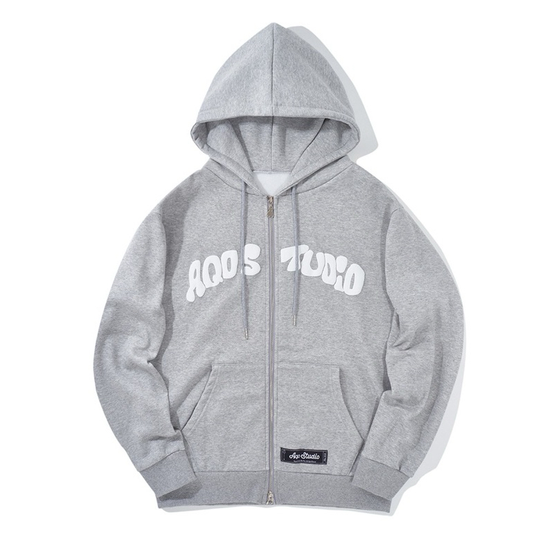 (PO KOREA) AQO STUDIO - AQO LOGO PRINT HOODIE - ORIGINAL KOREA
