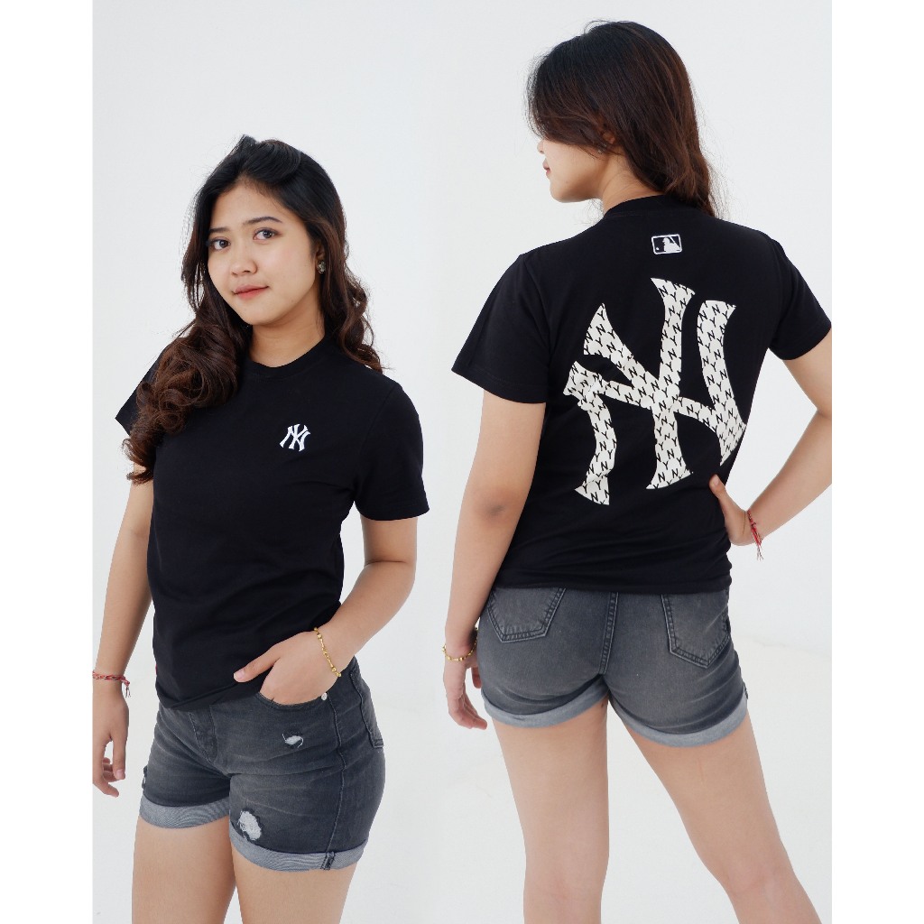 Atasan Wanita Kaos NY Bordir Logo