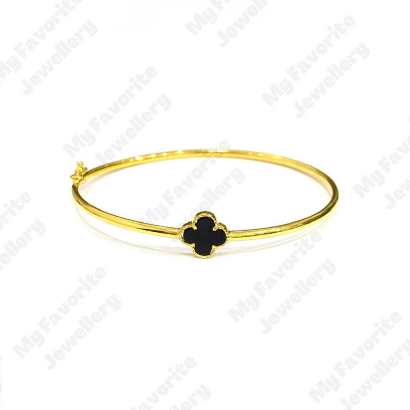 Gelang Terbaru Bangle Clover Gelang Emas Asli Kadar 700 dan 875