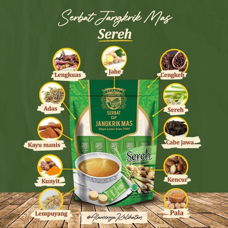 

PROMO MENARIK SERBAT JANGKRIK MAS SEREH MINUMAN HERBAL TRADISIONAL