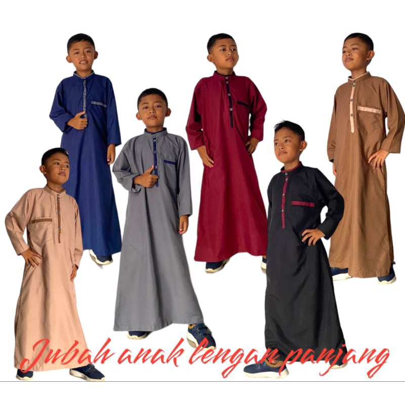 JUBAH ANAK LAKI-LAKI  SIMPEL ELEGANT USIA 5 - 10 TAHUN GAMIS ANAK LAKI LAKI WARNA