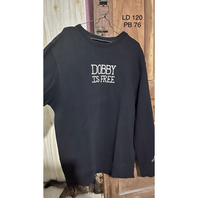 Preloved Sweater SPAO Harry Potter Original PL Sweater hitam SPAO Preloved sweater dobby is free SPA