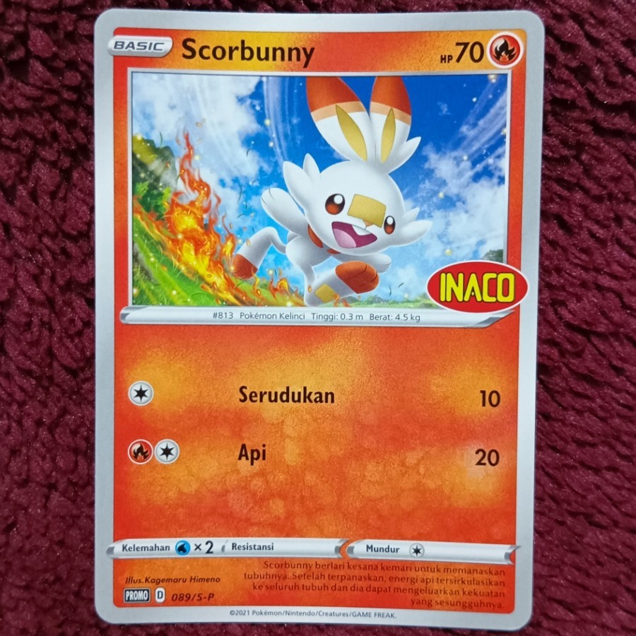 Scorbunny Promo INACO 089/S-P - Pokemon TCG Indonesia