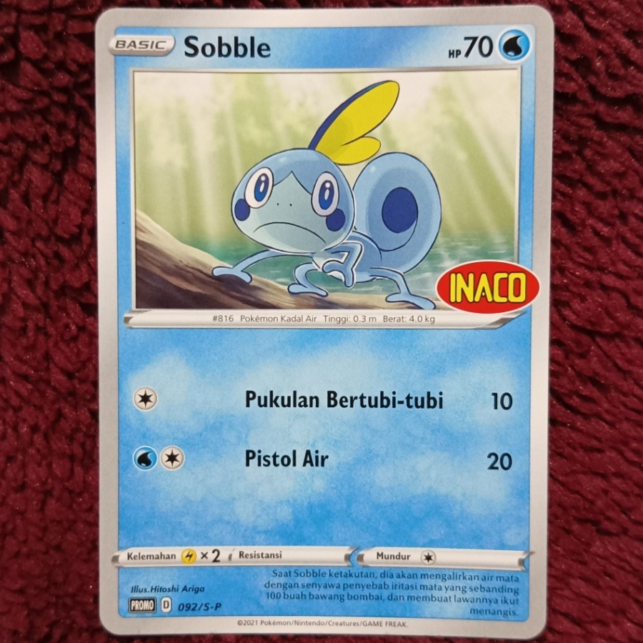 Sobble Promo INACO 092/S-P - Pokemon TCG Indonesia