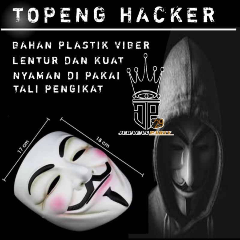 Topeng Hacker,Topeng Anonymous,Topeng mainan anak, Topeng hacker vendetta