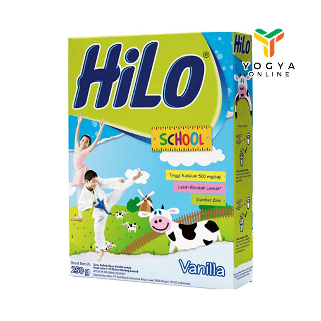 

Hilo School Vanilla 250 Gram Susu Bubuk