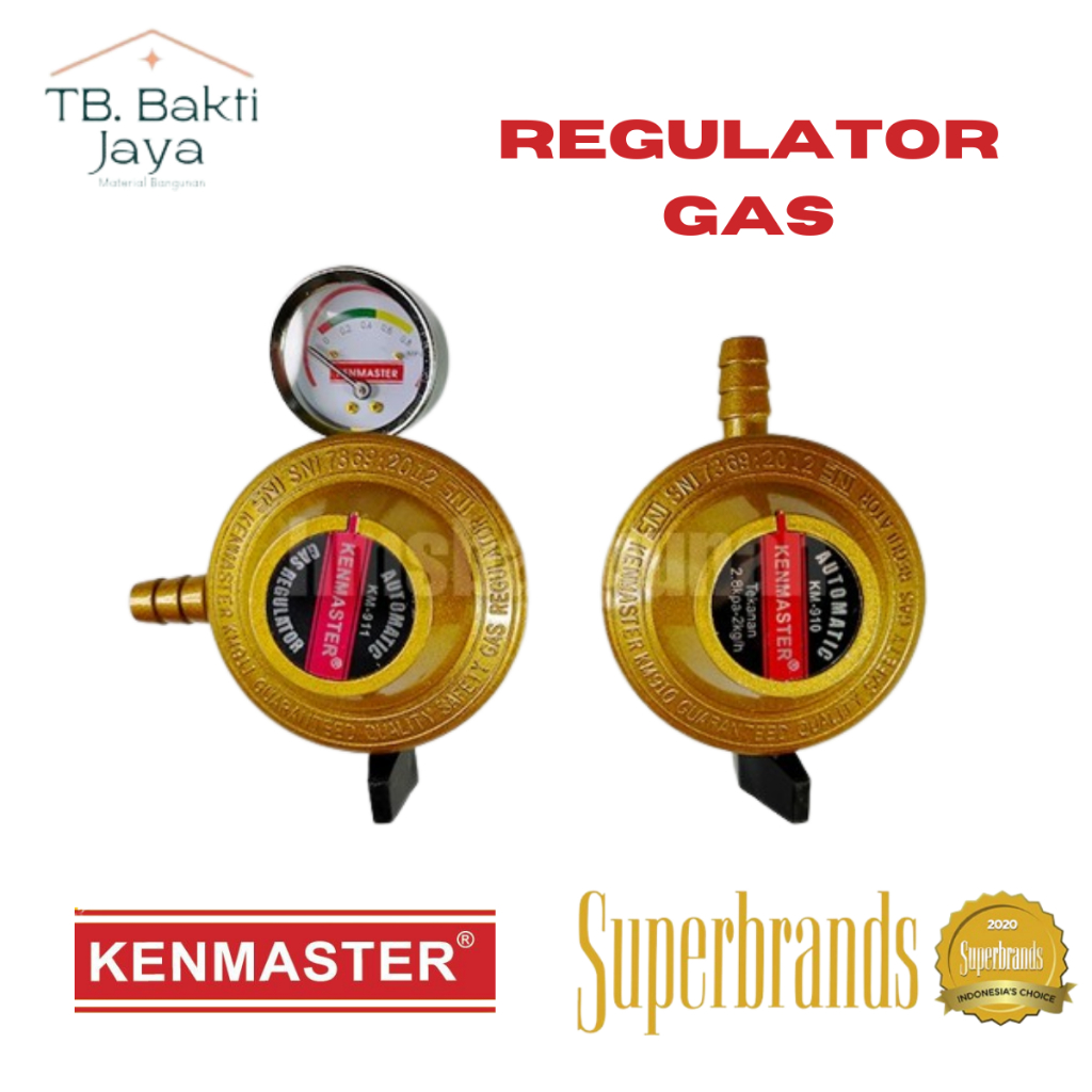 KEPALA GAS REGULATOR KOMPOR LPG KENMASTER ORIGINAL