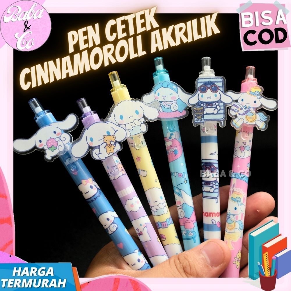 

PULPEN CINNAMOROLL PEN CETEK CINAMOROL AKRILIK PULPEN MEKANIK SANRIO CINNAMOROLL