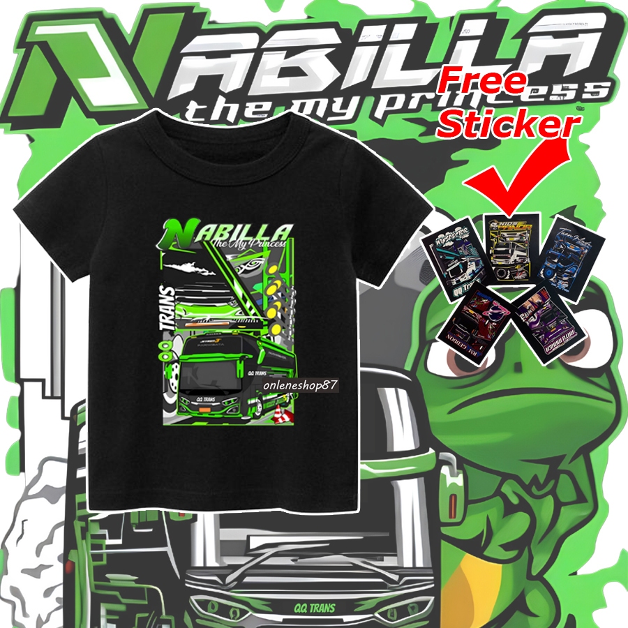 Baju anak bus nabila qq trans