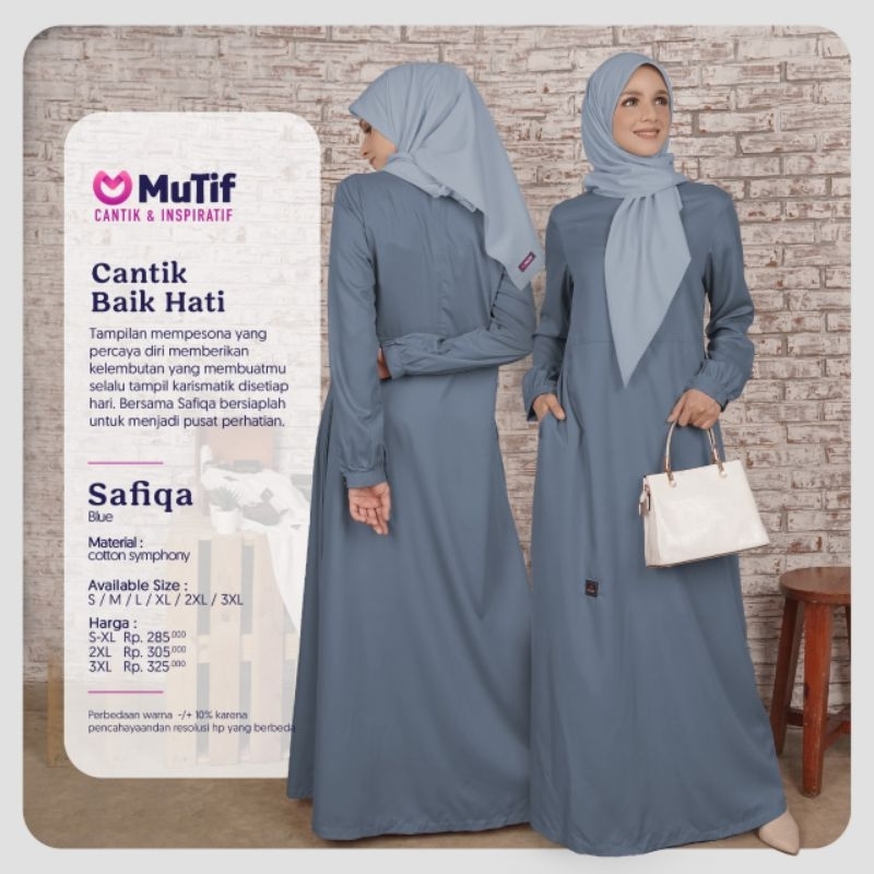 GAMIS MUTIF SAFIQA BLUE