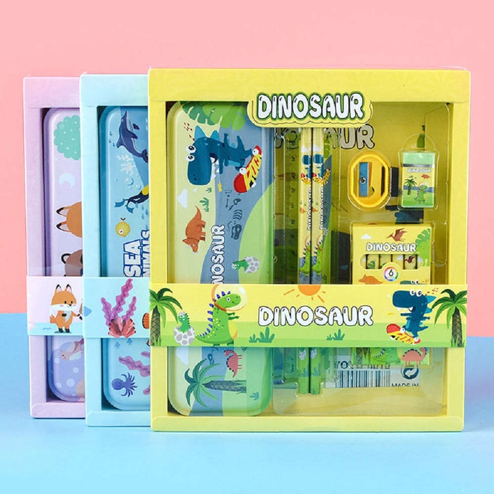 

AC77 Kotak Pensil Anak Set 7 In 1 / Set Staionery / Paket Alat Tulis Karakter / Hampers Kado Tempat Pensi Penghapus Penggaris